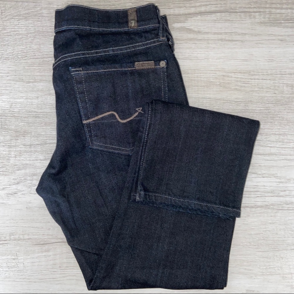 7 For All Mankind Roxanne Dark Wash Straight Leg